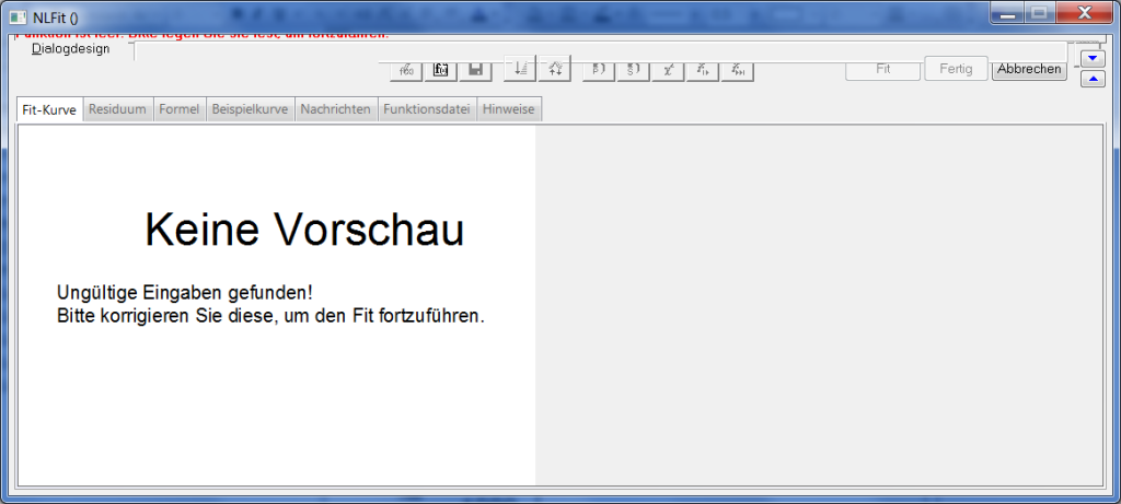 Origin-Problem: Unbenutzbarer NLFit-Dialog